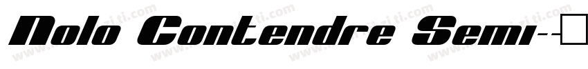Nolo Contendre Semi-字体转换